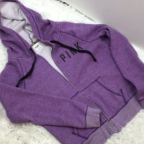 VS Pink purple zip front cardigan jacket M - Picture 11 of 11